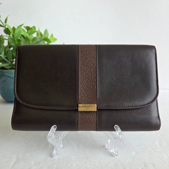 EUC Vintage Coach Bridle Collection Wallet in Mahogany – Italy - Picture 1 of 10